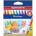 Мелки восковые Berlingo "Рыбки" 10цв., картон. уп., европодвес, WX_00210