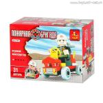 AUSINI, Конструктор " Пожарная бригада: Автомобиль" (31дет.)