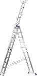 Лестница СИБИН универсальная, трехсекционная со стабилизатором, 10 ступеней