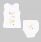 GAMEX, КОМПЛЕКТ (майка+трусы) "Stokrotka", (бел)