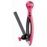 ESSENTIALS Циркуль пластиковый с универсальным держателем, карандаш в комплекте, с безопасной иглой