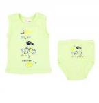 GAMEX, КОМПЛЕКТ (майка+трусы) "Stokrotka", (зелен)