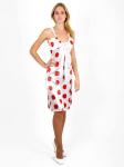 10-3485 сарафан красно-белый