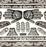 Трафарет для мехенди 1 шт