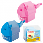 Точилка механическая ПИФАГОР "Домик гнома", металлический механизм, ассорти, 222521