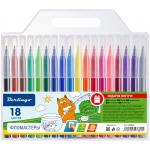 Фломастеры Berlingo Жил-был кот 18 цв., блистер, европодвес, WP00618