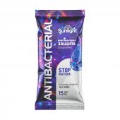 SUNLIGHT ANTIBACTERIAL Влажные салфетки антибакретиальные, 15шт