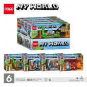 Конструктор POGO My World: Лестница в небо 4в1 4шт в уп. 538 дет. в наборе (PG023) [цена за 1 шт.]