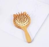 Расческа массажная детская "Baby brush", кошечка, цвет корич, 16*8см