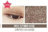 THE SAEM SAEMMUL SINGLE Тени для век с глиттером, 1.6г (Glitter BR24 Serious Brown)