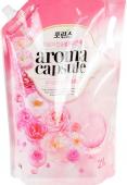 LION AROMA SILK Кондиционер для белья с ароматом розы, 2,1л (мягкая упаковка)