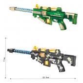 Винтовка вибрационная 55см (свет и звук) 2 вида в ассорти. [цена за шт.] (910-3)