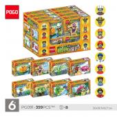 Конструктор POGO PvZ: Растения против Зомби 8в1 16шт в уп. 359 дет. в наборе (PG091) [цена за 1 шт.]