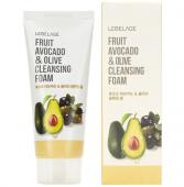 Lebelage Пенка для умывания с экстрактом авокадо и оливы Fruit Avocado & Olive Cleansing Foam 100 мл