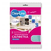 Салфетка из вискозы перфорированная 34*38см 3шт "Clear Line"