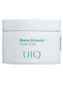 UIQ Успокаивающие пэды для чувствительной кожи с пробиотикам Biome Remedy Toner pad 180мл