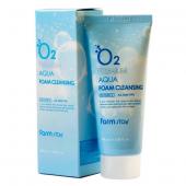 Farm Stay O2 Premium Aqua Foam Cleansing 100ml Кислородная пенка для умывания 100мл