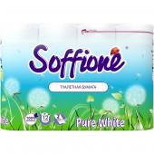 Бумага туалетная SOFFIONE Pure White 2-х сл. 12 рул.