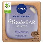 Nivea мыло для умывания WonderBAR Sensitive, 165 мл, 75 г