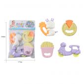 Набор погремушек для новорожденных Baby Toys 4шт в уп. [цена за уп.] (HX029)