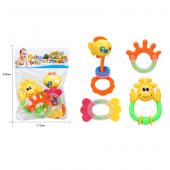 Набор погремушек для новорожденных Baby Toys 4шт в уп. [цена за уп.] (HX003)