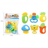 Набор погремушек для новорожденных Baby Toys 6шт в уп. [цена за уп.] (HX007)