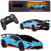 Машина на радиоуправлении 1:24 Lamborghini Huracan STO голубой, 2,4G