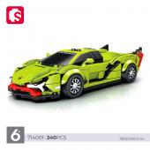 Конструктор SEMBO Famous Car: Lamborghini Sian FKP 37 (инерционная) 240 дет. (714001)