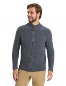 NORVEG Merino Knitted Кардиган мужской на молнии цвет графитовый