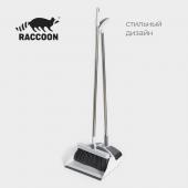 Щётка для пола с совком Raccoon: щётка 23*94 см, совок 28*27*89 см, цвет белый