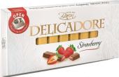 Шоколад молочный Baron Delicadora Strawberry 200 гр