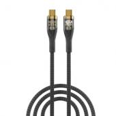 BY Кабель для зарядки Space Cable Techno Type-C-Type-C, 1 м, 5А, Быстрая зарядка, PD 65W, черный