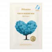 JMsolution Purelyn Moisture Mask Hydrangea Увлажняющая тканевая маска «Гортензия» (голубая)