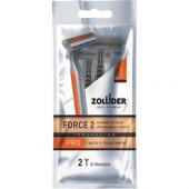 Zollider Force 2 PRO, одноразовые бритвенные станки 2 лезвия, 2 шт/ Zollider Force 2 PRO, twin blade disposable razors, 2 pcs