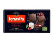 Горький шоколад Terravita 70% (вишня-йогурт) 100 г