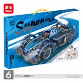 Конструктор на радиоуправлении LEIBAO Technic: Super Car 1:18 421 дет. (8383)