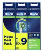 Насадки на зубную щетку Braun Oral-B Cross Action mega deal pack 9 шт