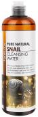 Очищающая вода FarmStay Pure Natural Snail Cleansing Water, 500ml