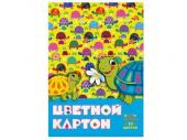 Картон цветной А4 10л.10цв. "МУЛЬТИКИ" 4 ВИДА 82697