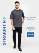 Мужские джинсы straight fit в черном цвете Mark Formelle