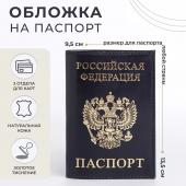 Обложка для паспорта, цвет синий No brand