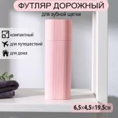 Футляр для зубной щётки и пасты, 19,5*6,5 см, цвет МИКС