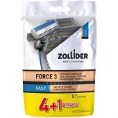 Zollider Force 3 MAX, одноразовые бритвенные станки со смазывающей полоской 3 лезвия, 4 1 шт/ Zollider Force 3 MAX, triple blade disposable razors, 4 1 pcs
