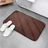 Коврик для ванной антискользящий анатомический Memory foam, 60*40 КОРИЧНЕВЫЙ