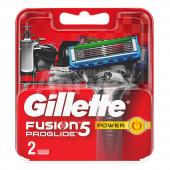 Кассеты сменные для бритья Gillette Fusion ProGlide Power 5 лезвий, мужские, 2 шт блистер