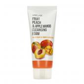 Lebelage Пенка для умывания с экстрактом персика и манго Рeach&Apple Mango Cleansing Foam 100 мл