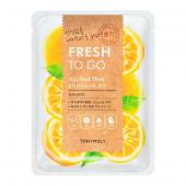 TONY MOLY FRESH TO GO Тканевая маска с экстрактом цитрусовых (для сияния кожи), 22г