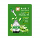 [DORIS] НАБОР Тканевая маска для лица АЛОЭ ALOE Real Essence Mask, 10 шт*25 мл