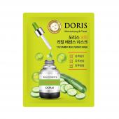 [DORIS] НАБОР Тканевая маска для лица ОГУРЕЦ CUCUMBER Real Essence Mask, 10 шт*25 мл