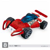 Металлический конструктор Hot Wheel: Человек паук 166 дет. (124-6)